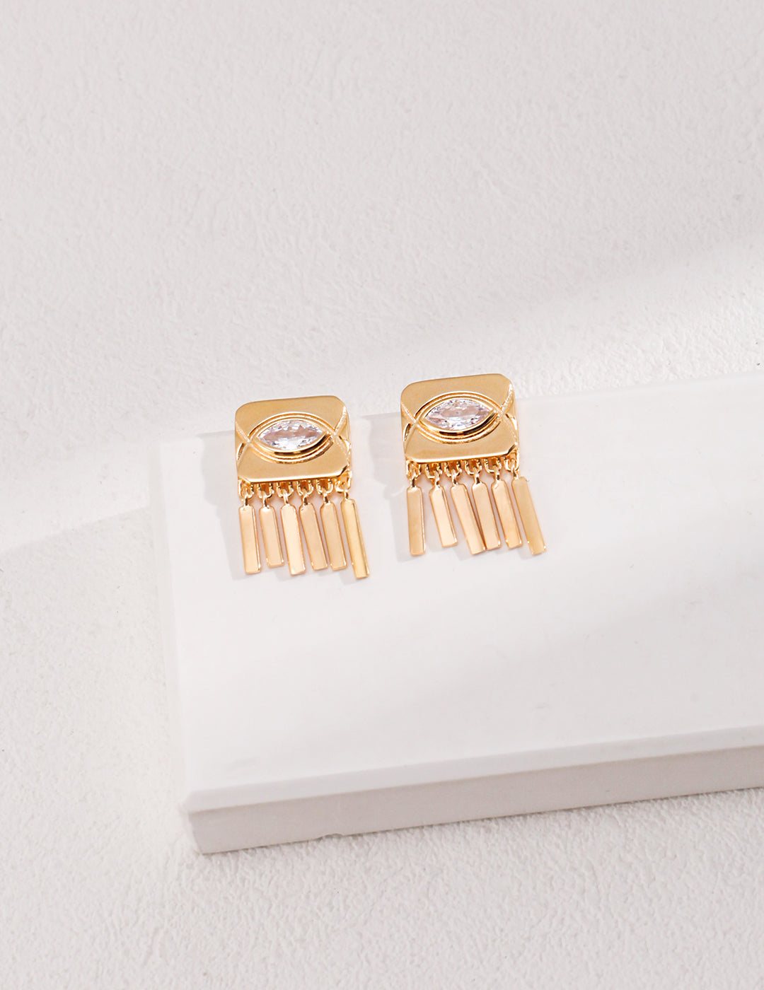 Zircon Silver Earrings